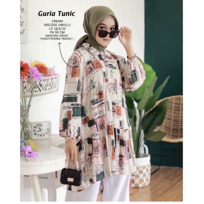 TUNIK JUMBO LD120 / ATASAN TUNIK WANITA / TUNIK WANITA JUMBO / TUNIK MUSLIM / ATASAN MUSLIM / ATASAN WANITA JUMBO / TUNIK JUMBO XXL / ATASAN TUNIK JUMBO XXL