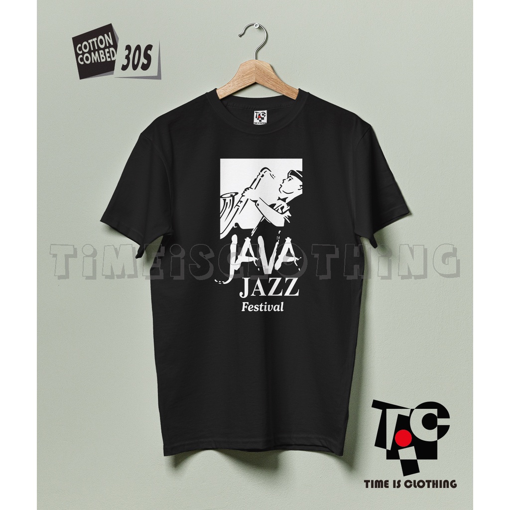 Kaos Baju Combed 30S Distro JAVA JAZZ FESTiVAL polos custom indonesia