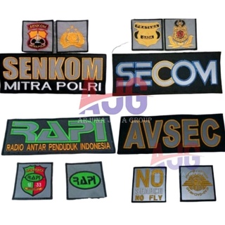 Jual Logo Senkom Atribut Rapi Atribut Sencom Logo Bordir Avsec Shopee Indonesia