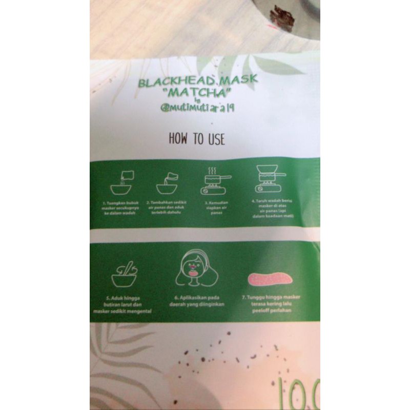 BLACKHEAD MASK MATCHA