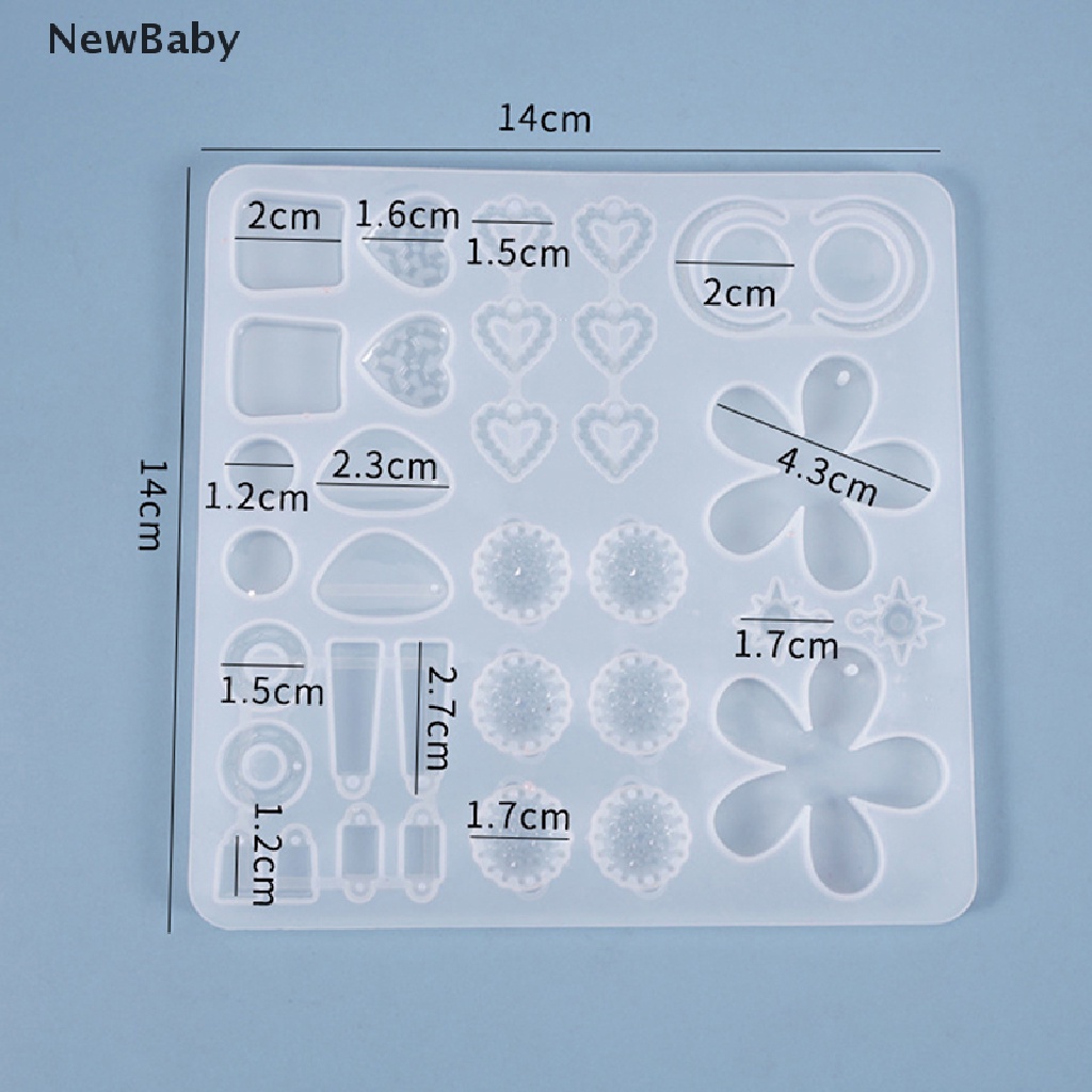 NewBaby Silicone Earring Pendant Jewelry Mold Resin Casting Mould Tool DIY Epoxy Making  ID