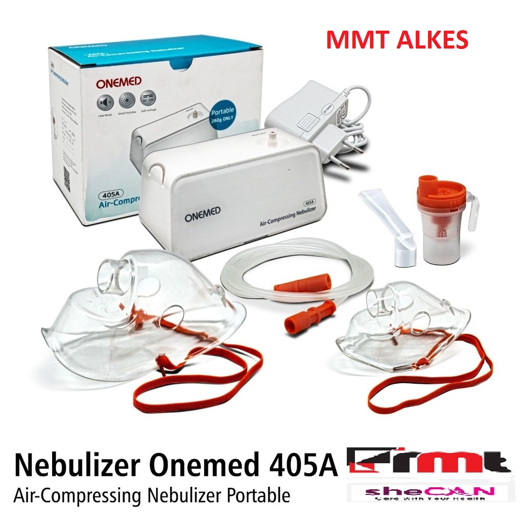 Nebulizer Onemed 405A / Nebul Alat Uap Terapi Pernafasan Asma