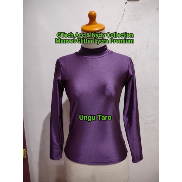 Warna Baru Manset Lycra Premium Ungu Taro