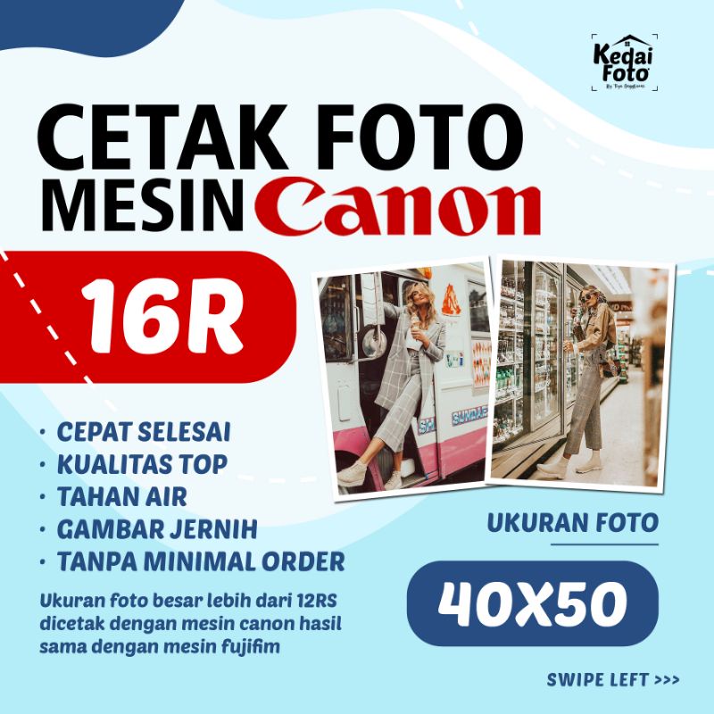 Jual Cetak Foto 16R Foto Doff Fujifilm Canon Foto Kualitas Lab (40x50cm