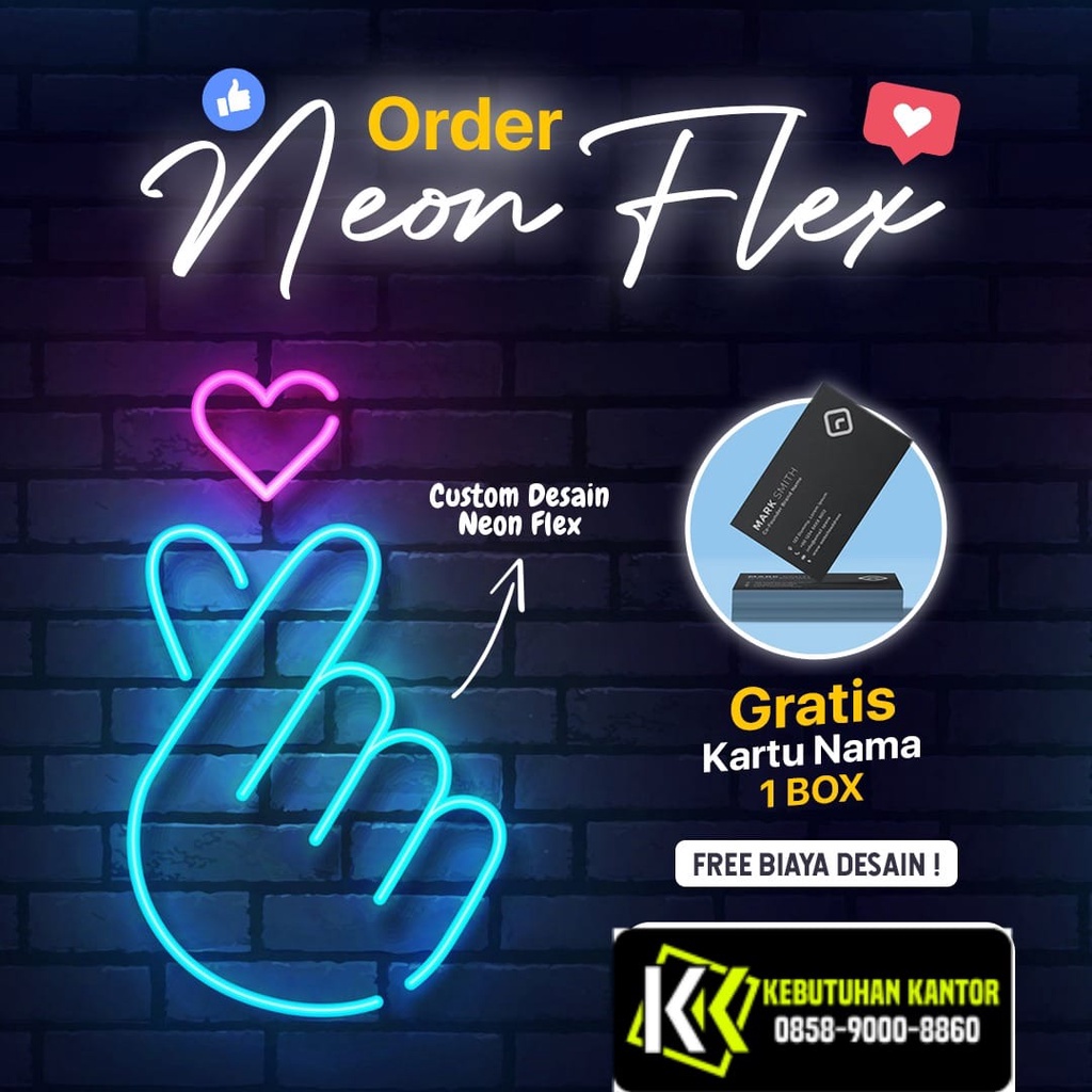 Jual Neon Flex Custom Neon Flex LED Neon Flex Huruf Neon Flex