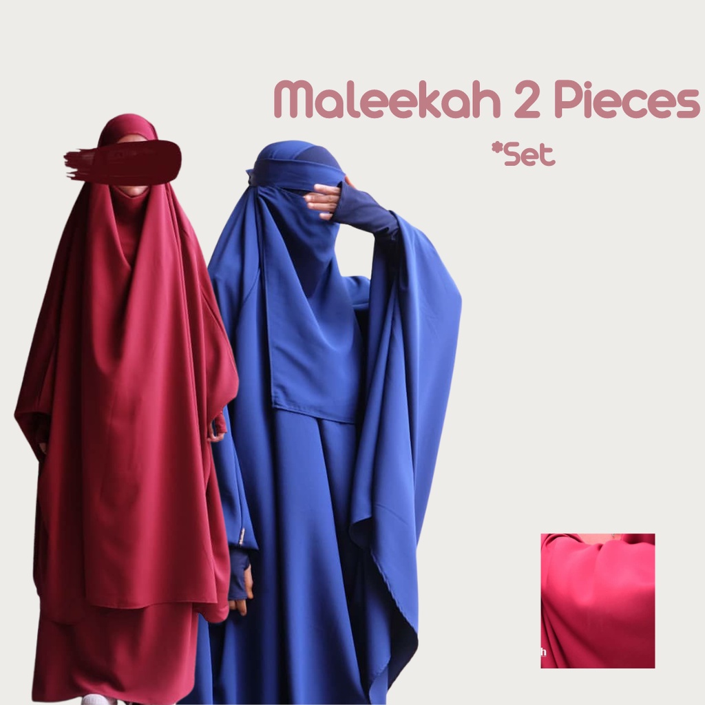 FRENCH JELBAB MALEEKAH 2 PIECES FK SET ROK BY ABAYA MALIKAH
