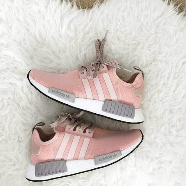 Adidas NMD Salmon Pink Premium Grade Original Sepatu Adidas Sneakers Wanita