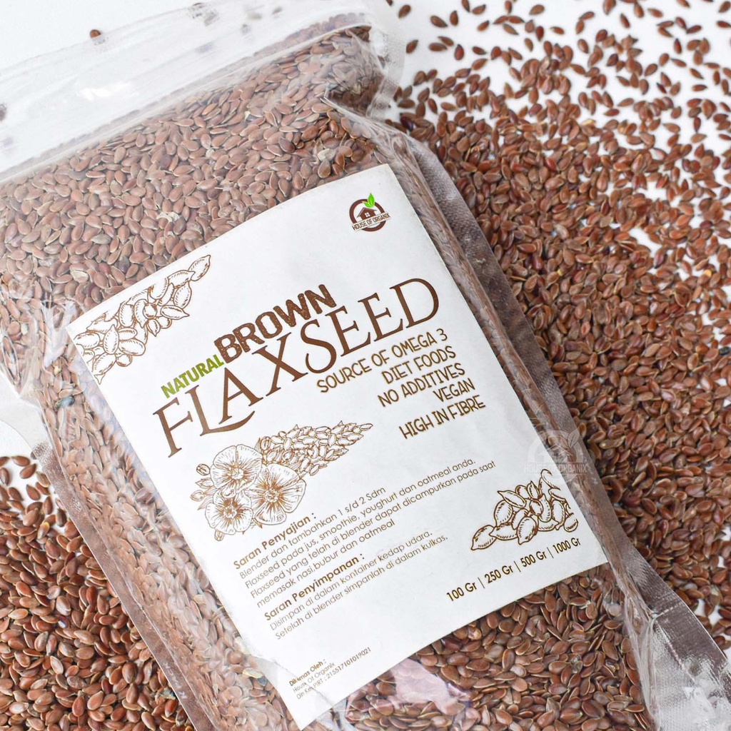 Natural Brown Flaxseed 250Gr