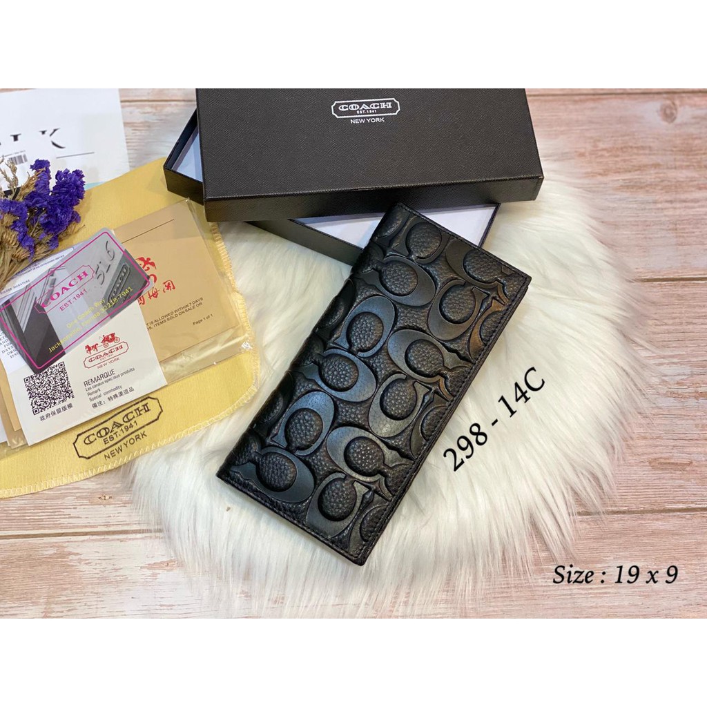 Dompet Panjang Lipat Kulit wanita/Pria Import Premium Branded Full Emboss Original