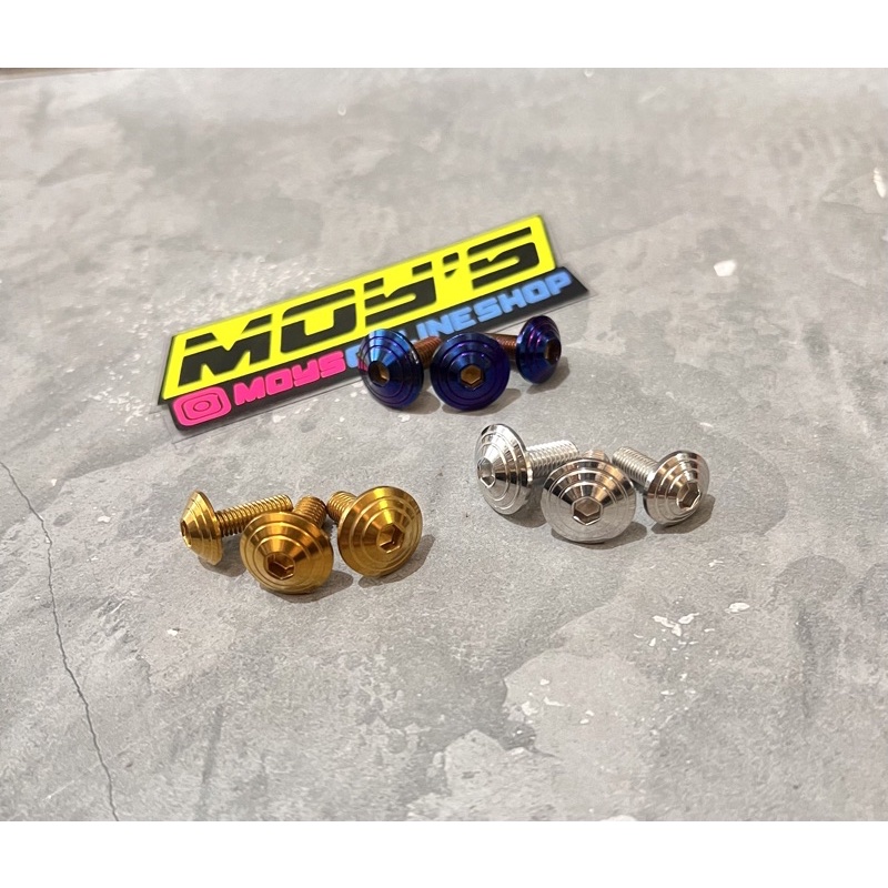 BAUT PROBOLT HUGGER AIRBLADE STAINLESS SILVER GOLD BLUE RAINBOW MODEL PAYUNG SPIRAL ORIGINAL HENG THAILAND ISI 3 PCS