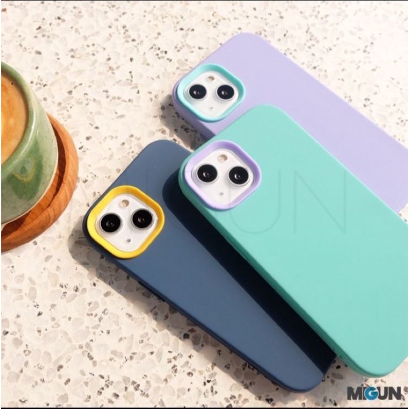 DUAL COLOR CASE SOFTCASE FULL COVER  IPH CASE iPh TYPE 11 Pro iPh11 Promax