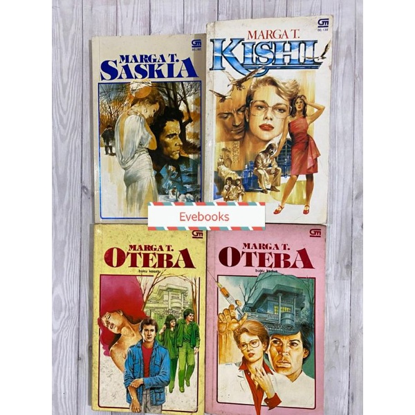 Novel Indonesia Preloved Saskia Kishi Oteba Marga T set lengkap
