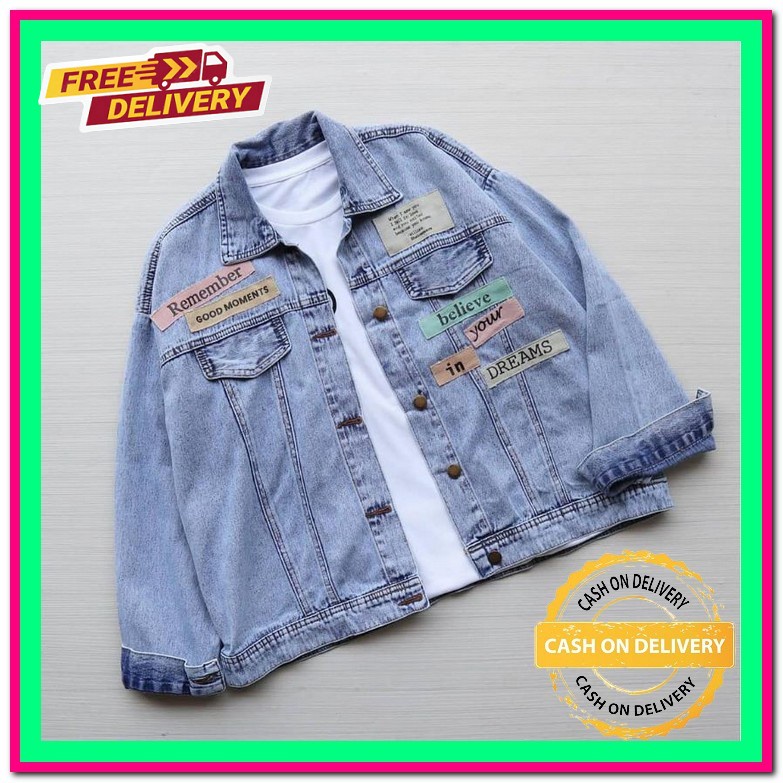 Jacket Lepis Wanita Jket Levis Cewe Jaket Levis Premium Korea Murah Cwe Cewek Keren Import Jaket Jea