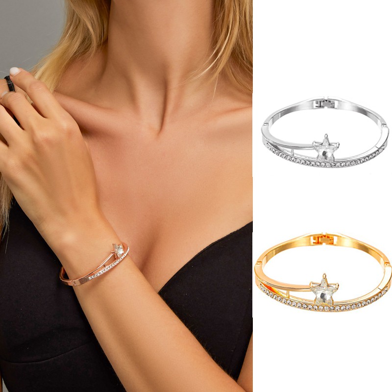 Gelang Bracelet berlian bintang modus Korea untuk wanita