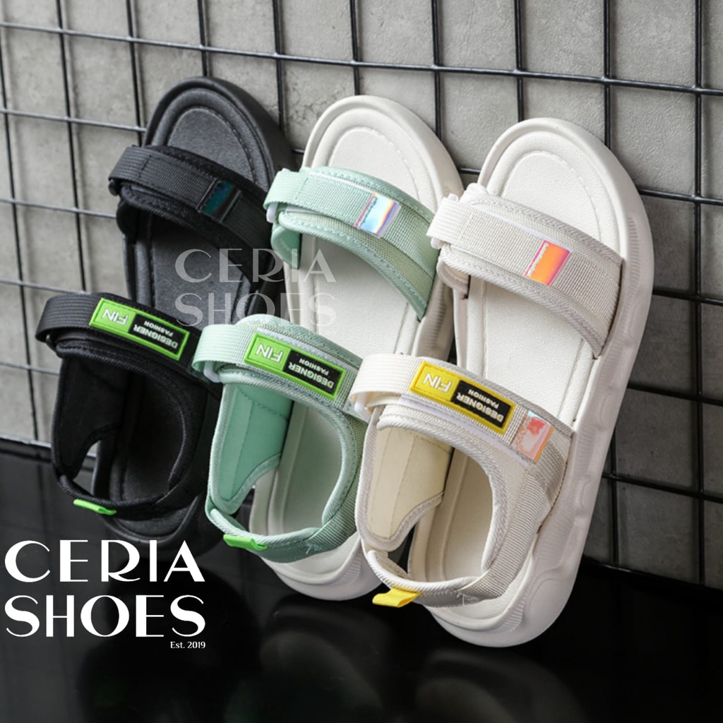 PVC Sandal Gunung Wanita Bahan Rubber Korean Import Non-Slip Sole Summer Jelly Sandals Jennie