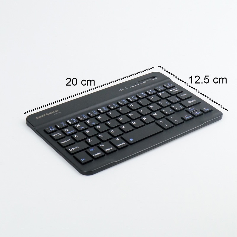 Taffware Wireless Bluetooth Keyboard Rechargeable - KM78D - Black