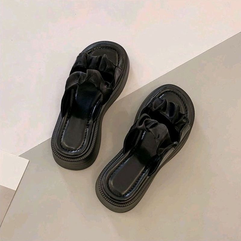 MYSTYLE Viola Korea Design  Sandal Wedges Fashion Wanita Import