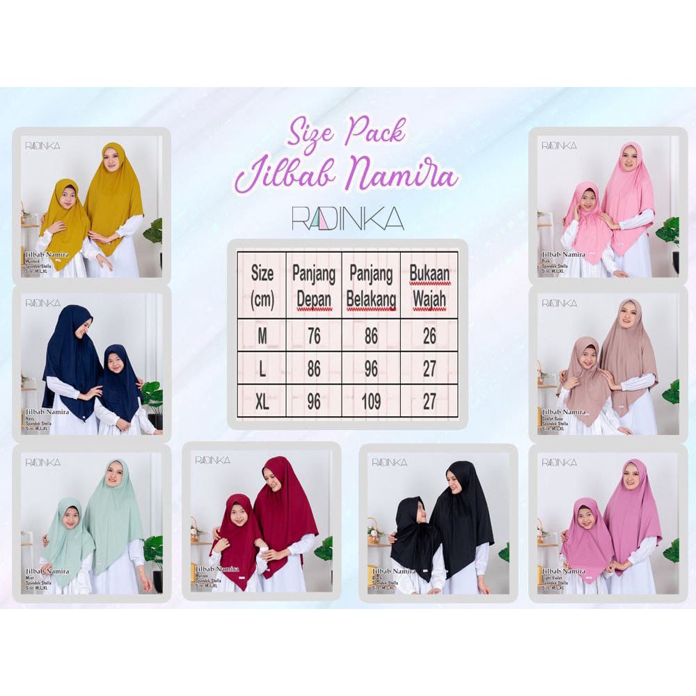Radinka Jilbab Namira Anak Dan Dewasa