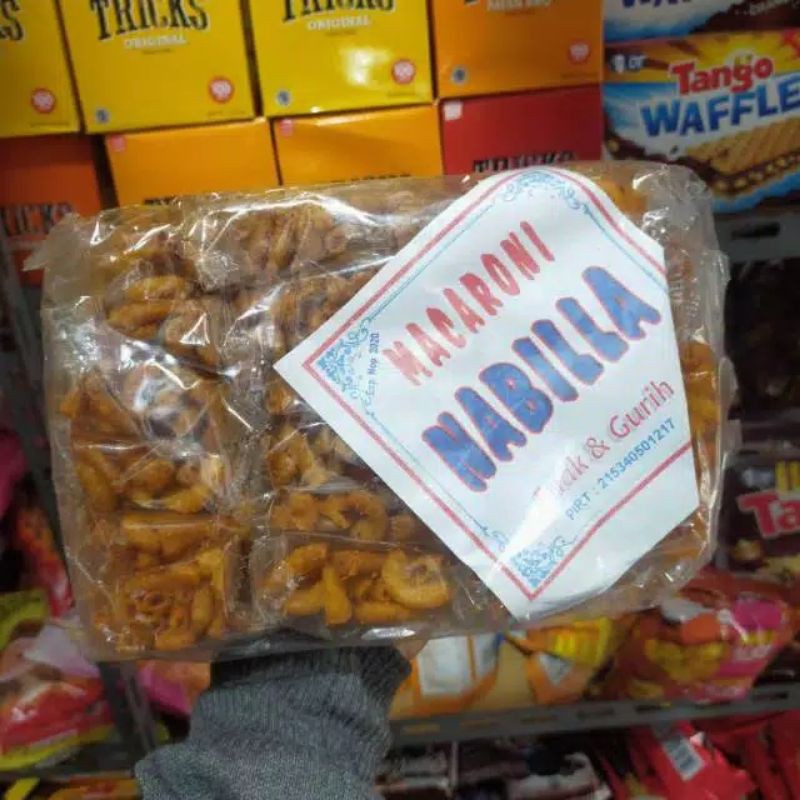 

Snack kemasan macaroni Nabilla jajanan SD murah