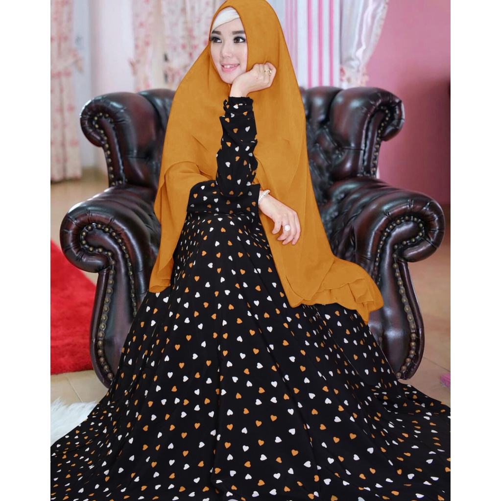 amelia maxi monalisa premium  set khimar seruty bebydoll 2 layer