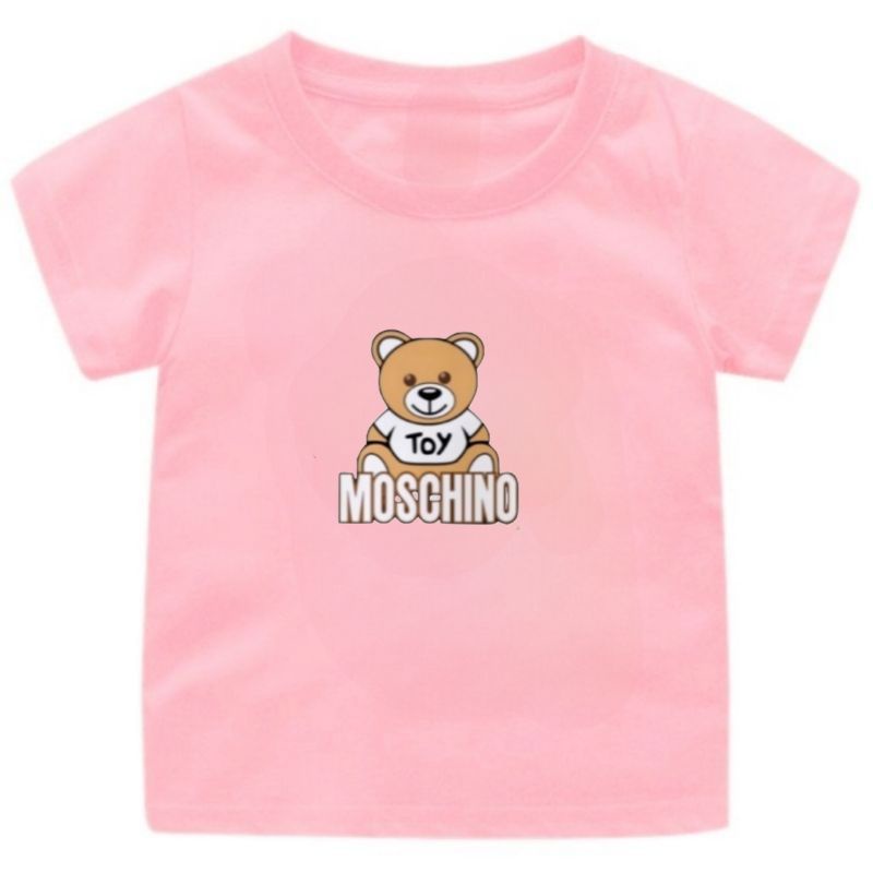 Baju Kaos Atasan Anak Cewek Moschino 1-12Tahun Ukuran S.M.L.XL.2XL.3XL