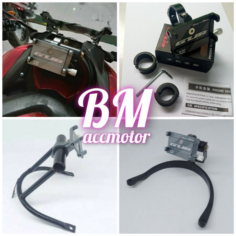 Paket breket + holder hp Gub P30 Gub G81 Holder GPS Nmax old
