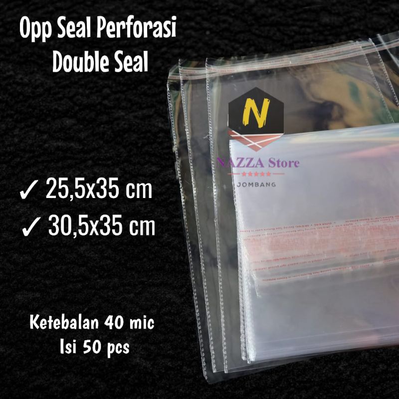 Plastik Opp Kaca Double Seal TEBAL isi ±50 lembar