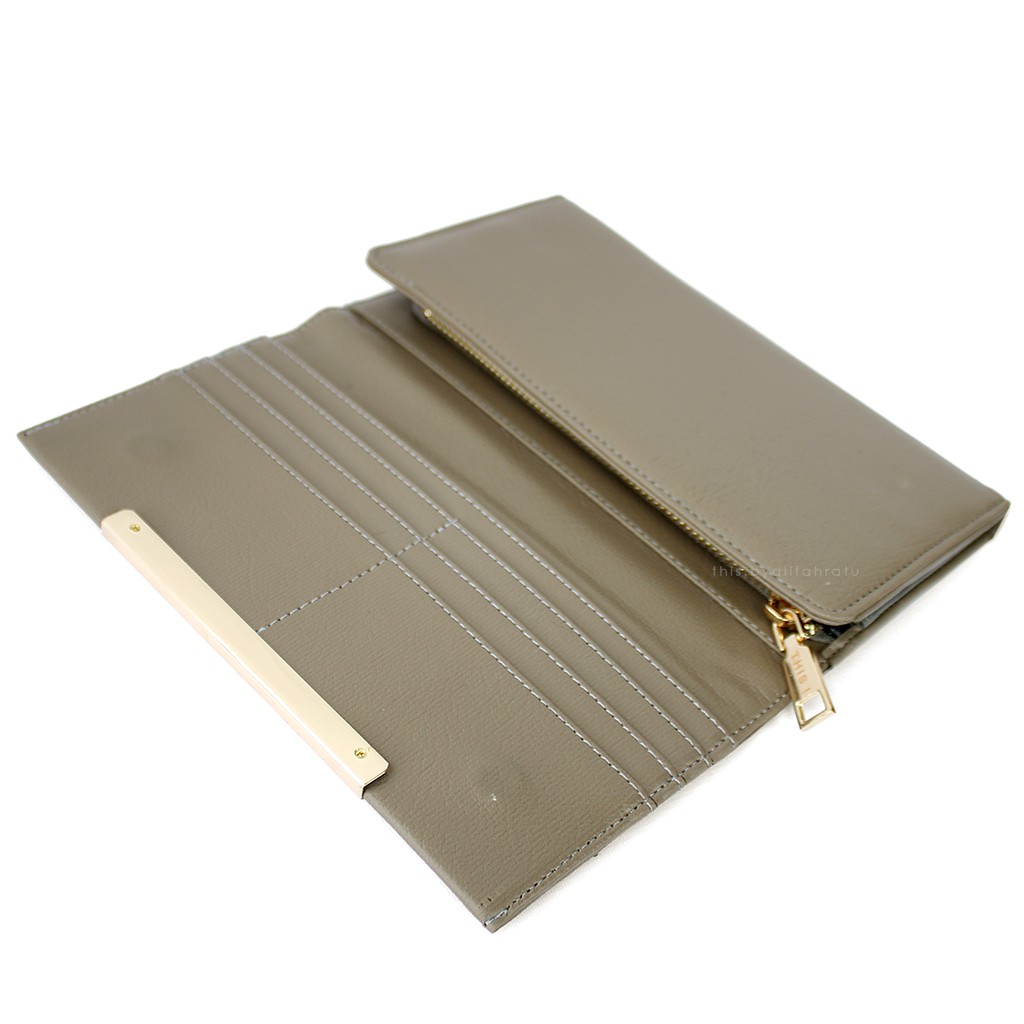 This! Dompet Wanita AMBER Wallet - Dark Taupe-2
