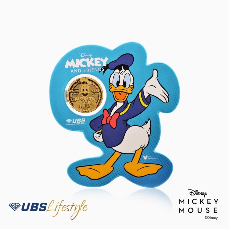 UBS Angpao 24K Disney Donald Duck 0.1 gram