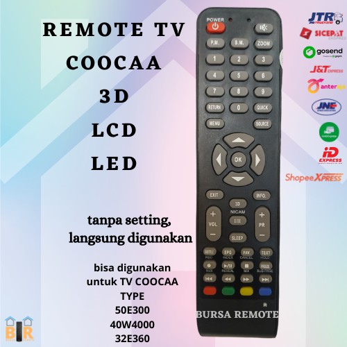 Remot / Remote LCD LED TV Coocaa Panjang  Ecer Dan Grosir