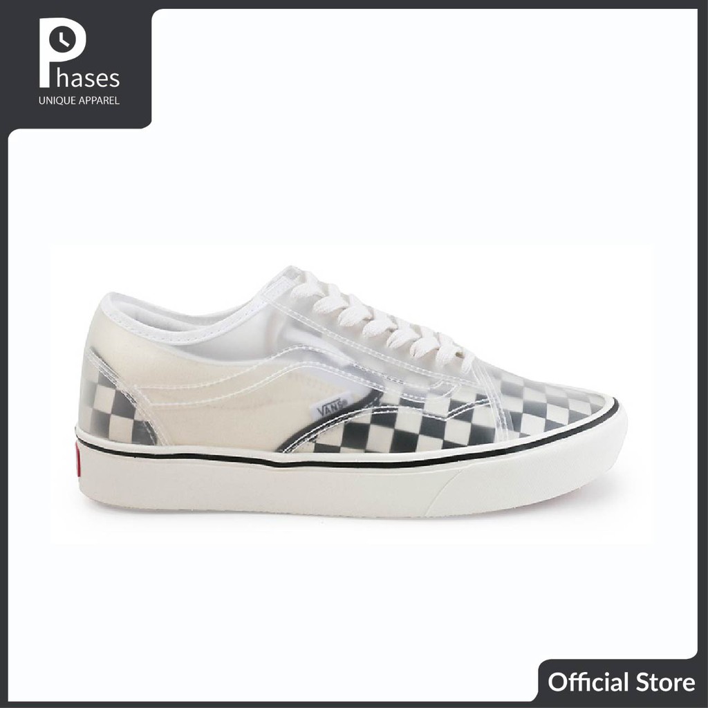 Vans Comfycush Slip Skool White Black Original