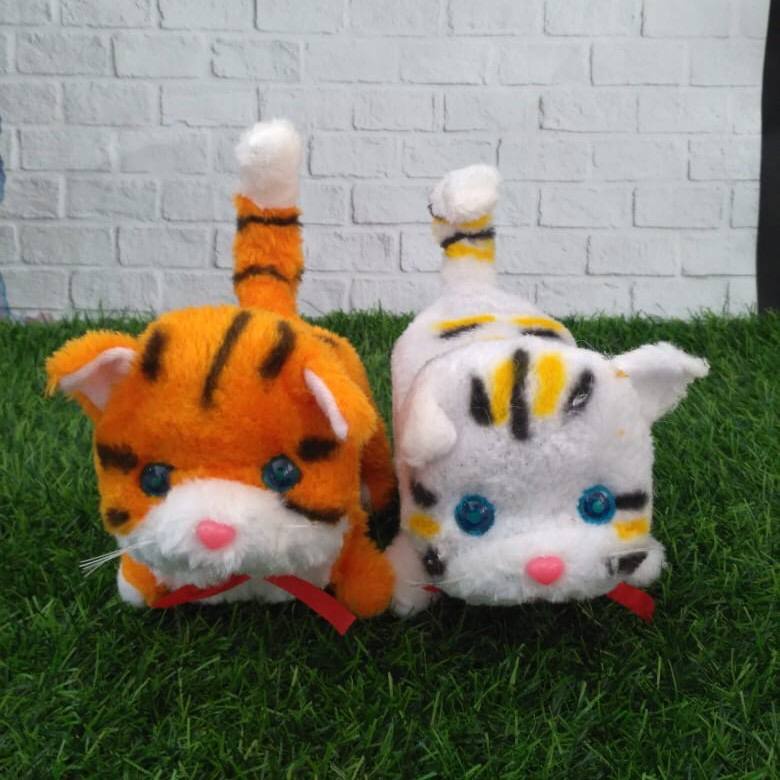 MAINAN ANAK ROBOT BONEKA KUCING DAPAT BERJALAN BERGERAK MENGELUARKAN SUARA ( LUCU ) #MURAH