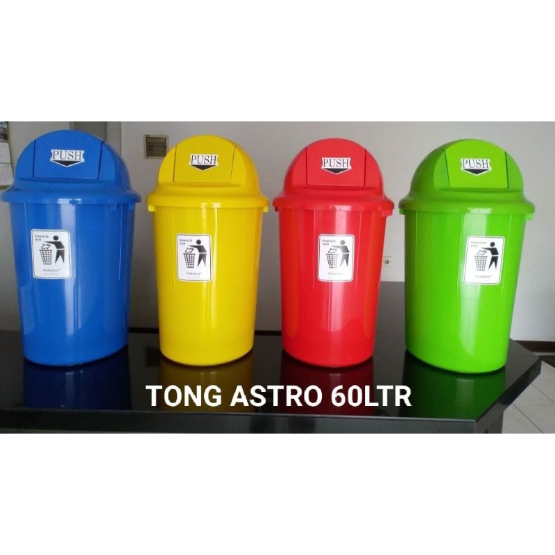 [ ⭐FREE ONGKIR⭐ ] Tempat tong sampah plastik besar jumbo 60 liter tutup goyang tebal DX