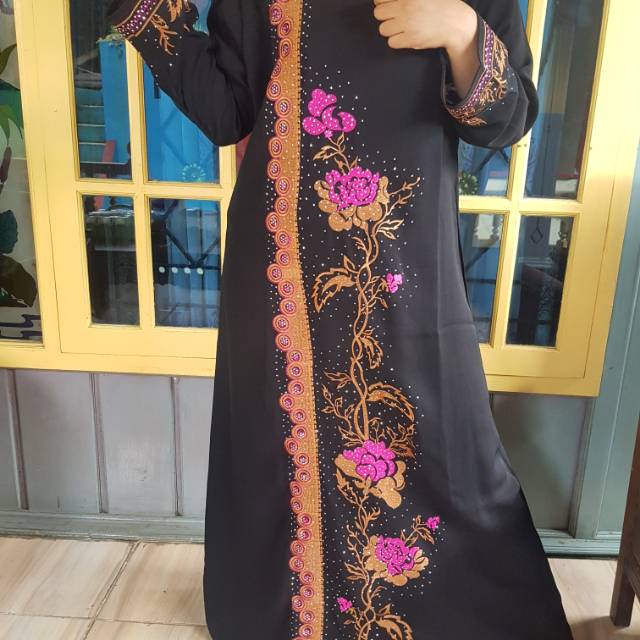 Gamis Jelgant Abaya Black XL Original