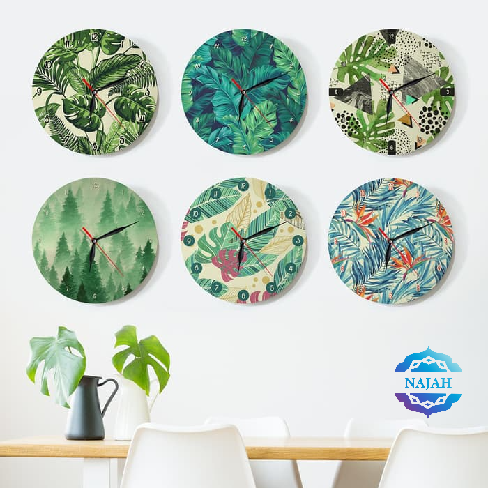 Jam Dinding Design Unik Tropical Series Diameter 30cm - TPW3