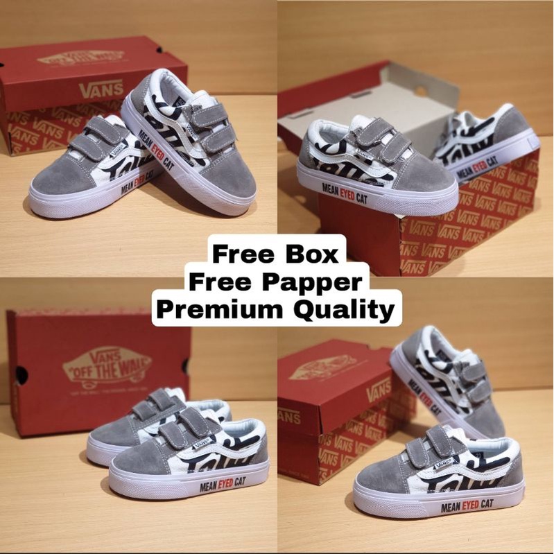 Sepatu Anak Vans Grade Original Premium Quality Sepatu Vans Anak Laki Laki perempuan Umur 1 2 3 4 5 6 7 8 9 10 Tahun Sepatu Balita Sepatu Bayi