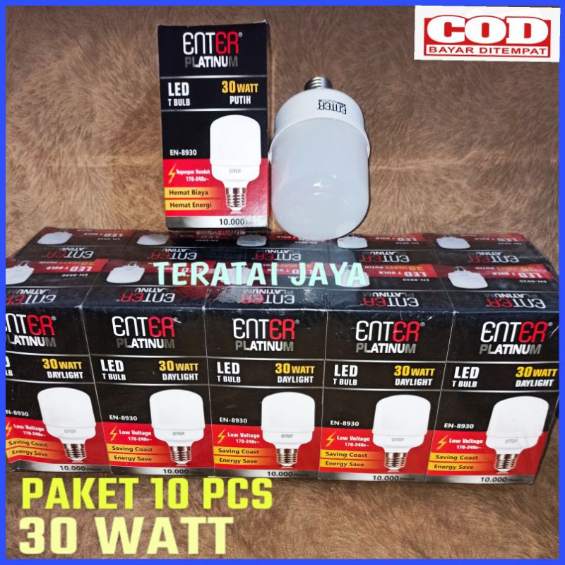 Paket 10pcs Lampu Led ENTER Platinum 30w/Led Capsul 30watt