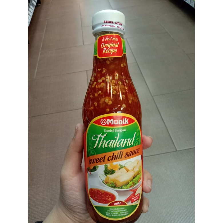 

MUNIK SAMBAL BANGKOK THAILAND SWEET CHILLI SAUCE MILD 340 ML / SAUS SAMBAL THAILAND / SAUS IMPORT