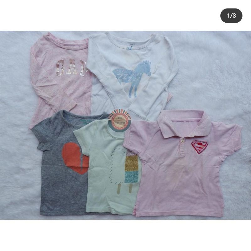 Baju anak bekas. preloved kaos branded anak .. kaos anak murah. kaos anak second