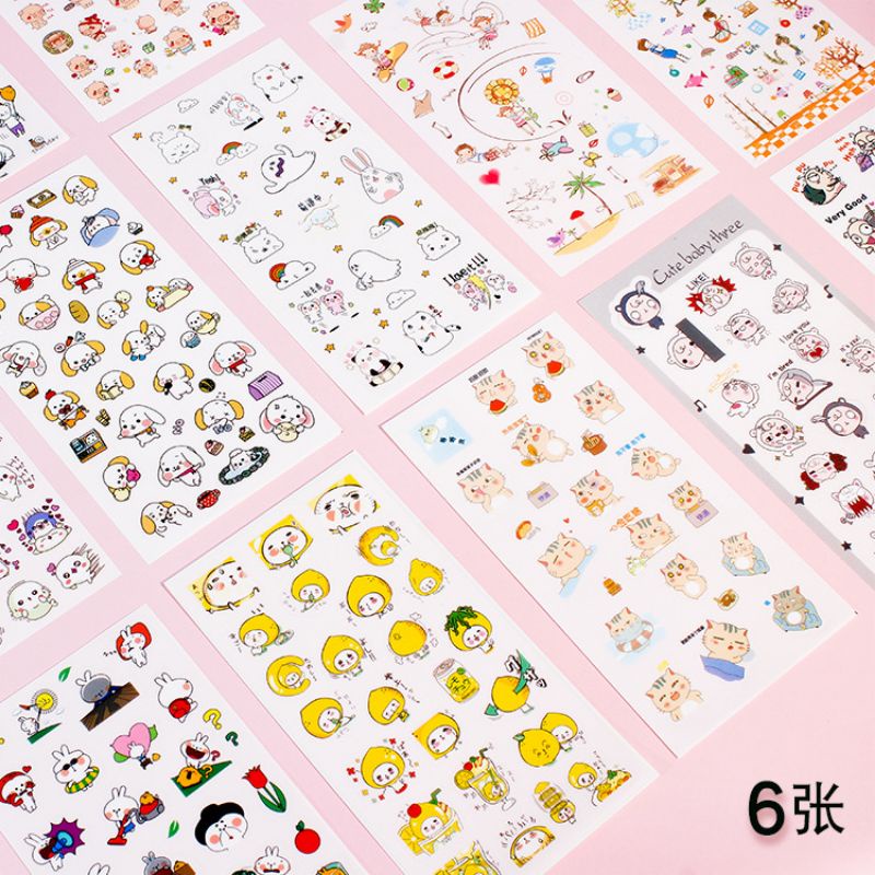 

Sticker isi 6 lembar/Sticker Karakter Lucu