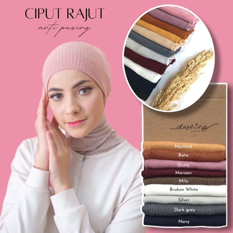 [𝗖𝗟𝗘𝗔𝗥𝗔𝗡𝗖𝗘 𝗦𝗔𝗟𝗘] INNER RAJUT | CIPUT RAJUT | INNER INSTAN | DALAMAN HIJAB