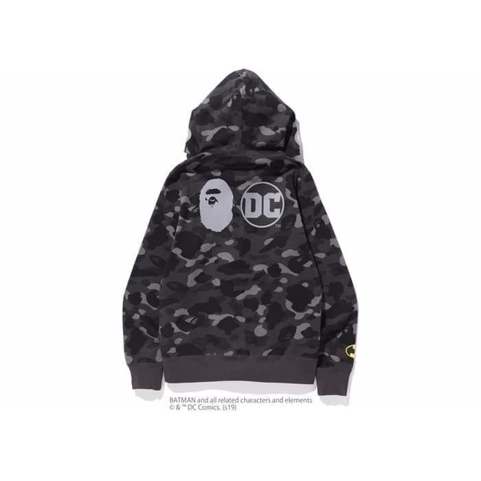 misi- A Bathing Ape BAPE x DC Batman Color Camo Full Zip Hoodie #1 Black