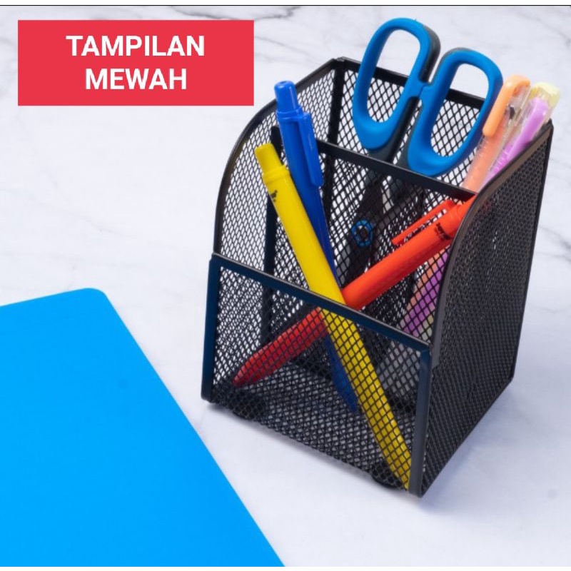 

Desk Set / Pen Holder / Tempat Alat Tulis Jaring Jala Joyko DS-26