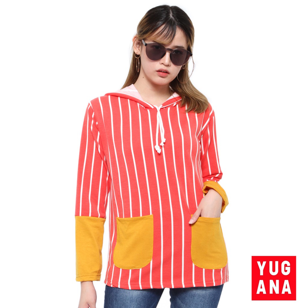 BL - FIFI Kaos Hoodie Lengan Panjang Wanita