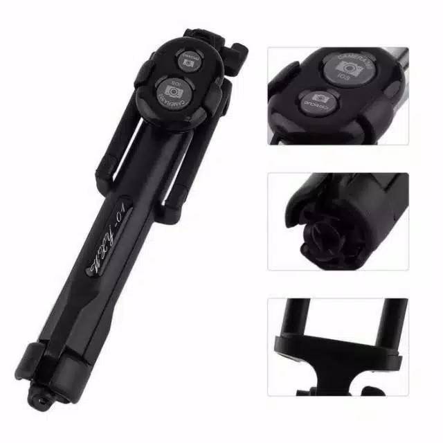 Tongsis Bluetooth 3 in 1 /Tongsis/Bluetooth/Tomsis