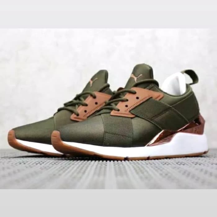 puma muse mens olive