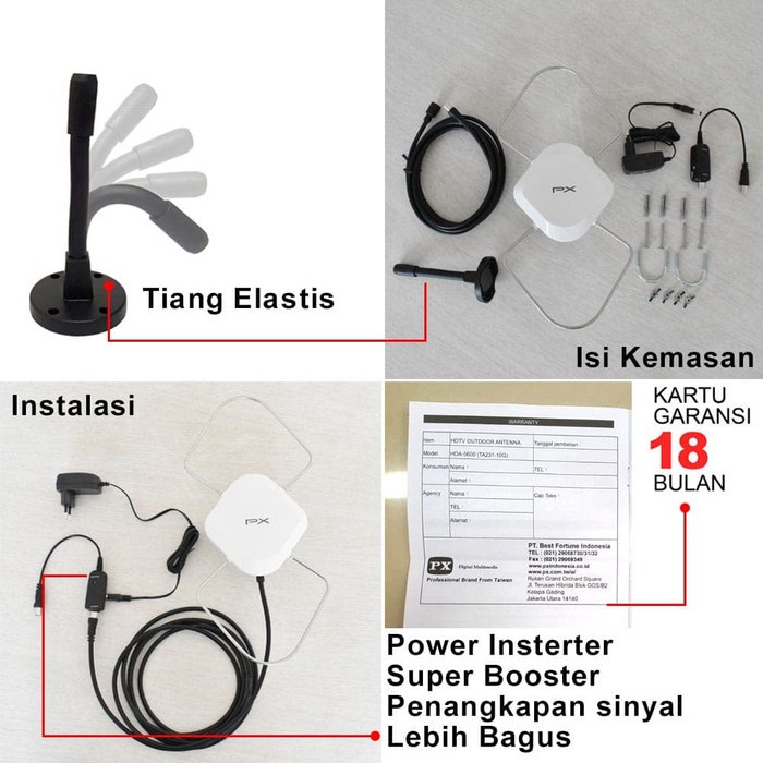 PX Antena TV digital indoor outdoot HDA-5600/ antenna TV PX HDA5600