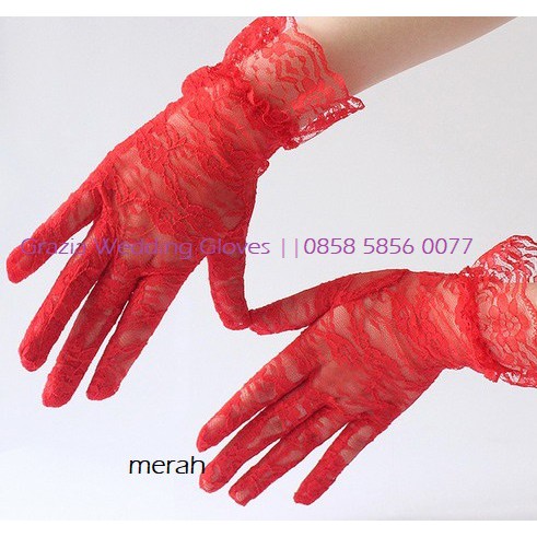 SR20 Sarung tangan pesta sarung tangan pengantin bridal gloves