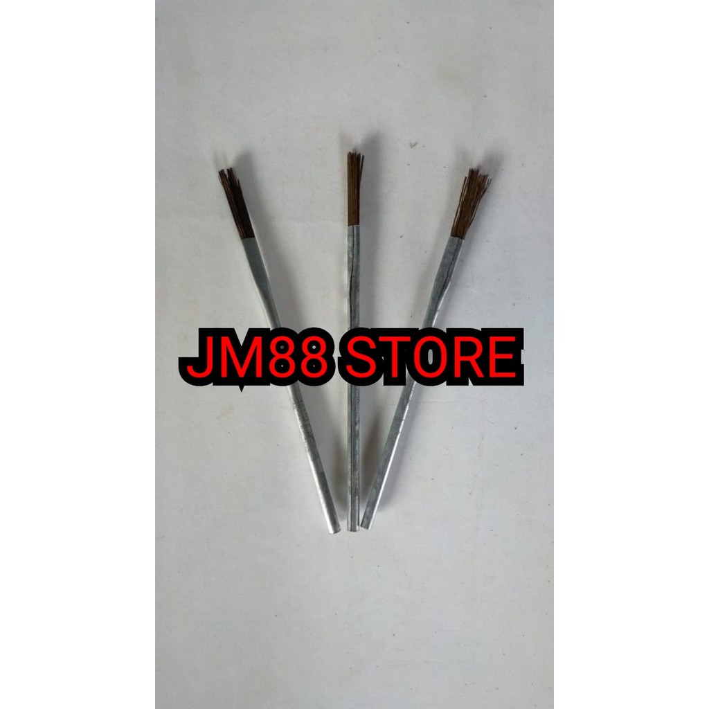 Sikat kuas kuningan / kuas kawat kuningan / Sikat stik besi / Sikat motor / Sikat kuningan / Sikat s