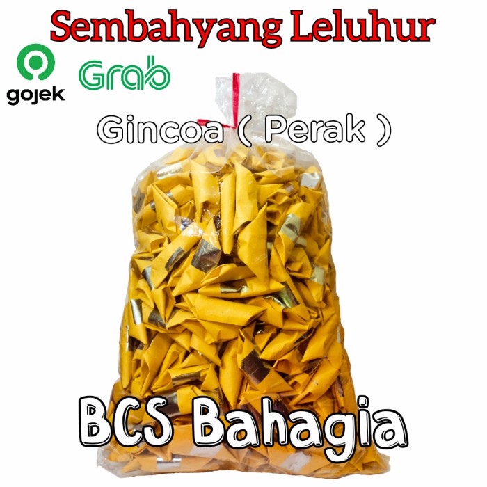 Kertas Sembahyang - Kertas Sembahyang Leluhur Kimcua Emas Dan Gincoa Perak Lipat 1 Karung